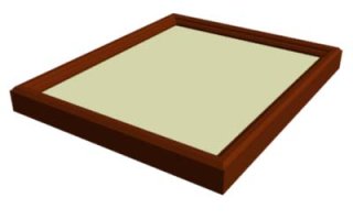 女桑角型額装 浮型 半切横1/4 - 習字セット・習字道具販売 習字屋
