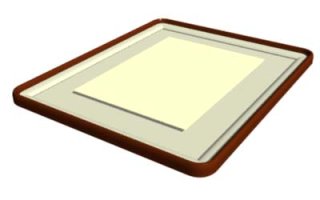 天領女桑 作品用 色紙額 隅丸タイプ｜書道 書道用品 額縁