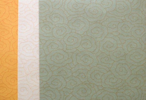 画像2: 十色半紙　蝋染紙　雲紋箋　3色×各10枚　30枚 (2)