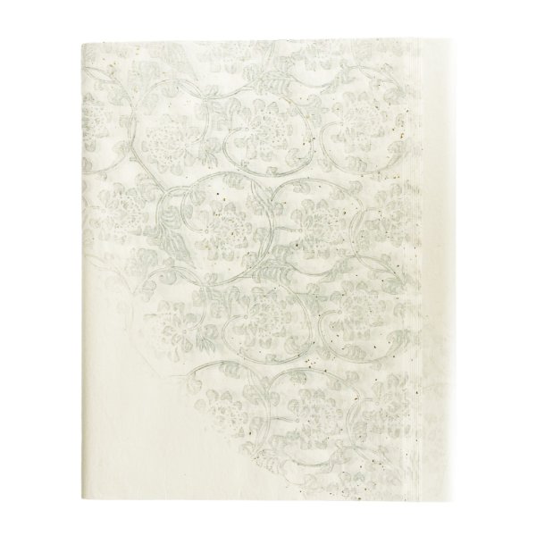 画像1: 半切　彩　白地金砂子型打　10枚 (1)